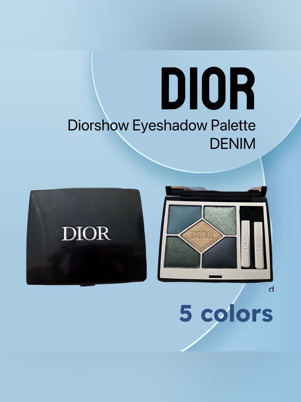 🇫🇷🆕NWOB DIOR |FULL| Iconic Denim Diorshow 5 Shade Eyeshadow Palette**